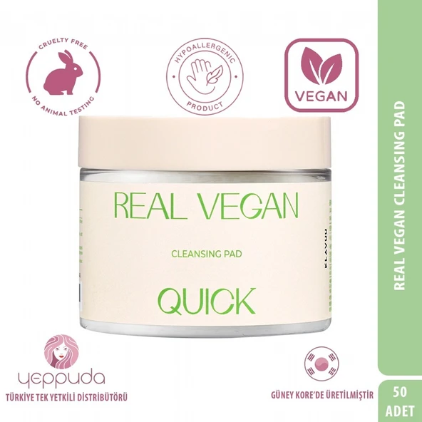 Klavuu Real Vegan Cleansing Pad - Houttuynia Cordata Özlü Vegan Temizleyici Ped ürün görseli 1