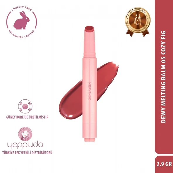 Merythod Dewy Melting Balm 05 Cozy Fig - Yoğun Nemlendirici ve Parlak Bitişli Dudak Balmı ürün görseli 1