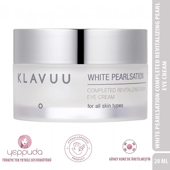 Klavuu White Pearlsation Completed Revitalizing Pearl Eye Cream - Kore İncisi Özlü Kırışıklık Karşıtı ve Aydınlatıcı Göz Kremi ürün görseli 1