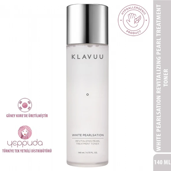 Klavuu White Pearlsation Revitalizing Pearl Treatment Toner - Kore İncisi Özlü Kırışıklık Karşıtı ve Aydınlatıcı Tonik ürün görseli 1