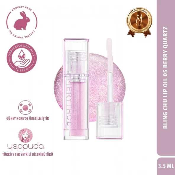 Merythod Bling Chu Lip Oil 05 Berry Quartz - Besleyici ve Nemlendirici Renkli Dudak Yağı ürün görseli 1