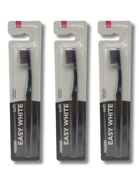 Pakdent Easywhite 5560 Diş Fırçası Yumuşak 3 Adet ürün görseli 1