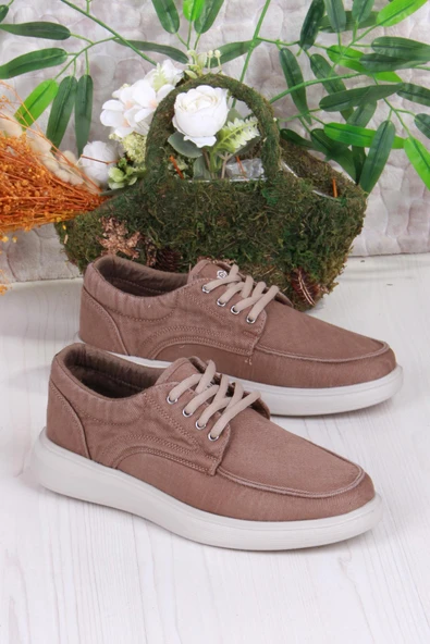 Fort Dks 023 Vizon Hafif Rahat Keten Sneaker Erkek Ayakkabı ürün görseli 1