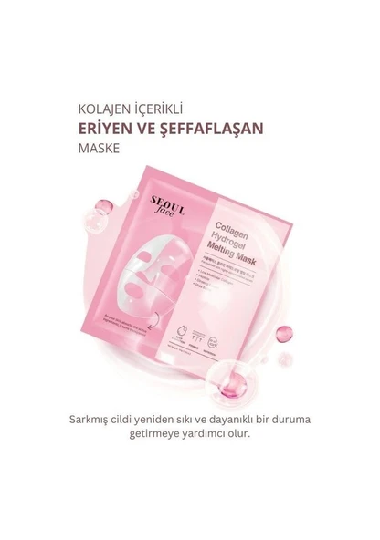 Dermal Seoulface Kore Kozmetik Kolajen Özlü Eriyen Maske 34 G ürün görseli 1
