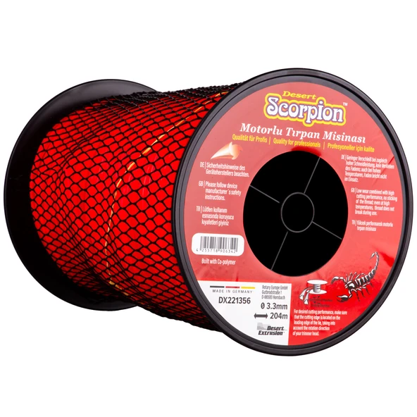 Desert Scorpion Misina 3.3mm 204m Kırmızı 3 Köşe ürün görseli 1