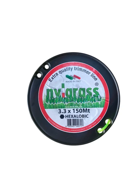 Nylgrass Misina 3.3mm 150 Mt 6 Köşe Sarı - Resim 2