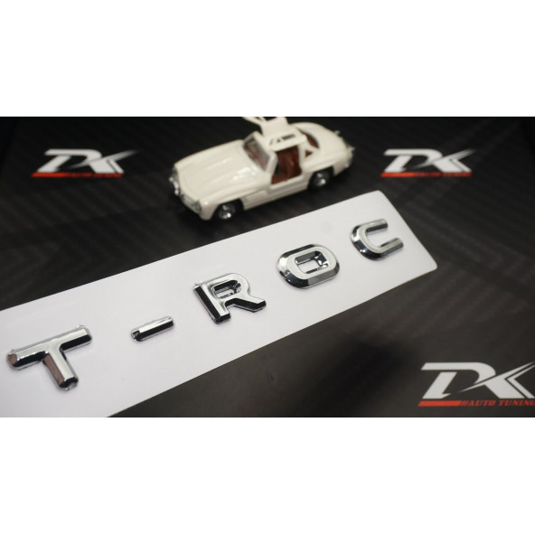 VW Volkswagen T-Roc Bagaj Krom ABS 3M 3D Yazı Logo Amblem ürün görseli 1