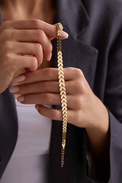 Kalpli Başak Bileklik Süzme Form 19+3 cm - Resim 2