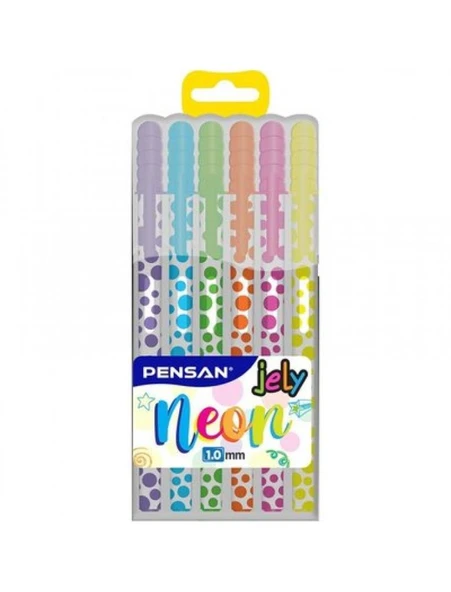 PENSAN JEL KALEM NEON 2801 KARISIK 6 LI PE02801NE0 ürün görseli 1