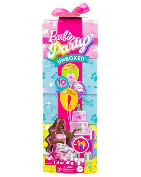 Barbie Party Unboxed Köpeğimin Doğum Günü Serisi JFG71 ürün görseli 1