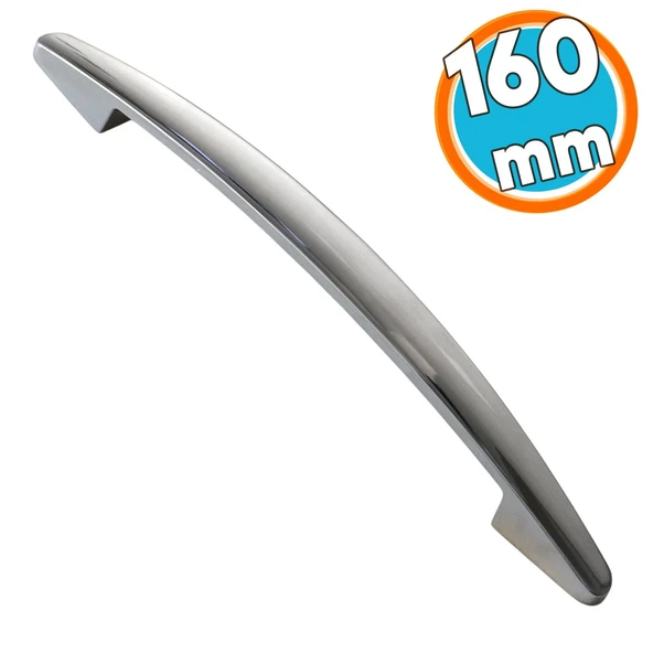 Metal Kulp Mobilya Mutfak Çekmece Dolap Dolabı Kapak Kulpları Kulbu Kulpu 16 cm 160 mm Krom ürün görseli 1