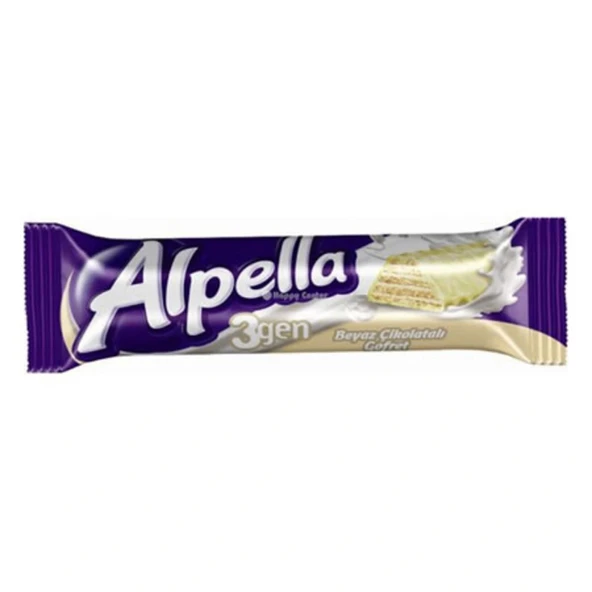 Ülker Alpella 3gen Gofret Beyaz 28gr ürün görseli 1
