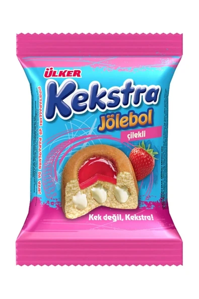 Ülker Kekstra Jölebol Kek Çilekli 30 Gr Koli 24Lü ürün görseli 1