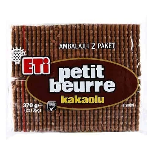 Eti Petit Beurre 2li Kakaolu 370 Gr ürün görseli 1
