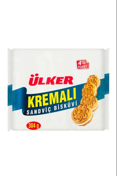 Ülker Kremalı Sandviç Bisküvi Sade 41g ürün görseli 1