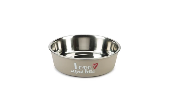 Beeztees Köpek Mama Su Kabı, Paslanmaz Çelik, Gri, 14cm, 450ml ürün görseli 1