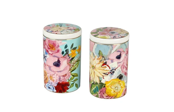 Lucky Art Peony Bone 2li Kavanoz Seti 750ML LYBA 043 ürün görseli 1