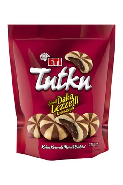 Eti Tutku Kakao Kremalı Mozaik Bisküvi 210 Gr ürün görseli 1