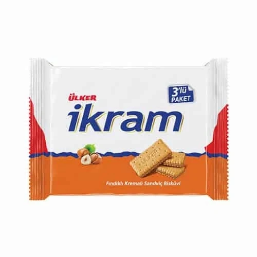 Ülker İkram Kremalı Bisküvi Fındıklı 384 Gr ürün görseli 1