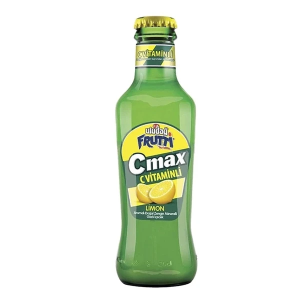 Uludağ Frutti Cmax Limon 200ml Cam Şişe ürün görseli 1