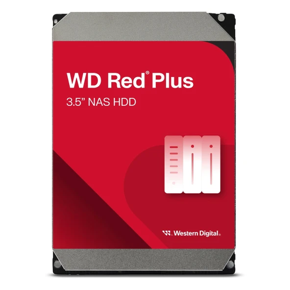 WD Red Plus WD80EFPX 8TB 5700RPM 256MB 3.5" SATA Harddisk ürün görseli 1