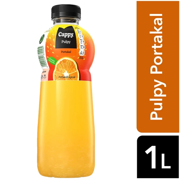 Cappy Meyve Suyu 1 Lt Pulpy Portakal Parcacık ürün görseli 1