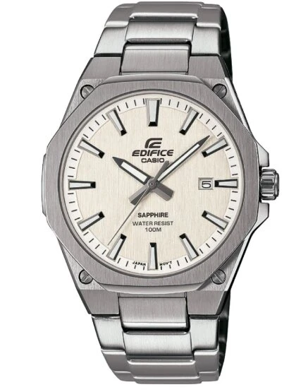Casio EFR-S108D-7AVUDF Edifice Quartz Çelik Gri Beyaz Kadran 40 mm Erkek Kol Saati ürün görseli 1