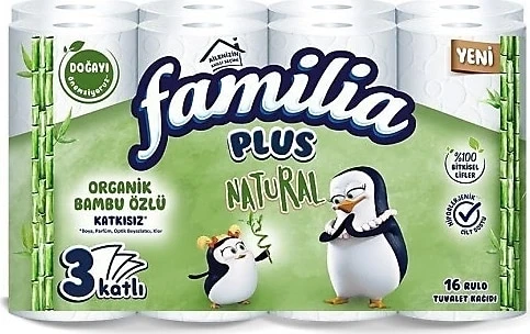 Familia 16lı Natural Tuvalet Kağıdı ürün görseli 1