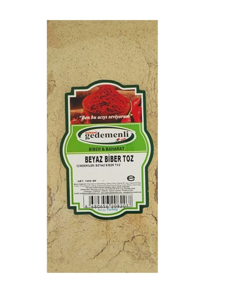 BEYAZ BİBER TOZ 1000 GR ürün görseli 1