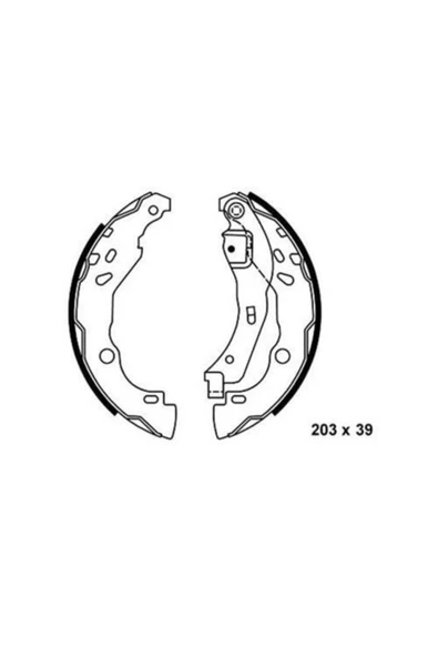 Bosch 0986487627 Arka Pabuç Balata Logan 04 Clıo Iı-ıv-p208 12 P301 12 C-elysee 12 Ds3 13-1 ürün görseli 1