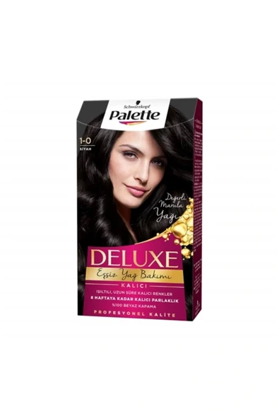 Palette Deluxe Saç Boyası 1-0 Siyah 50ml ürün görseli 1