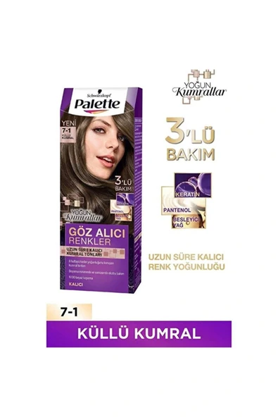 Palette Göz Alıcı Renkler 7-1 Küllü Kumral ürün görseli 1