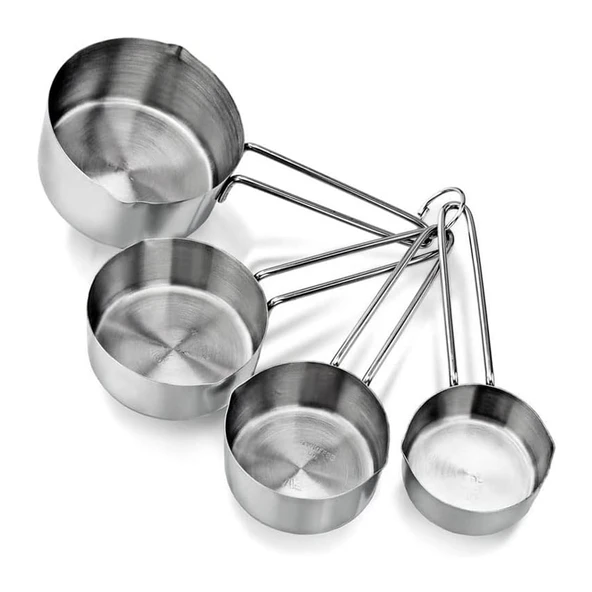 Metal Paslanmaz Ölçü Kaşıkları Ölçek Seti 4 Lü ürün görseli 1