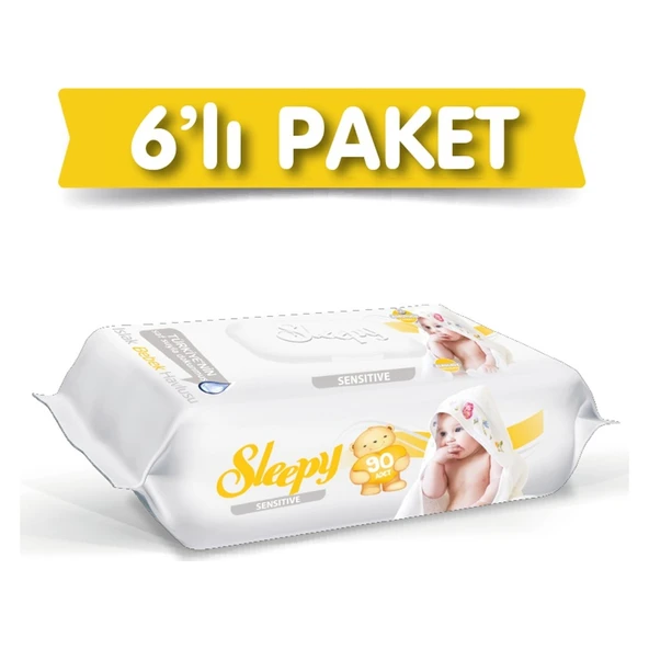 Sleepy Sensitive Islak Havlu 6 x 90'lı ürün görseli 1
