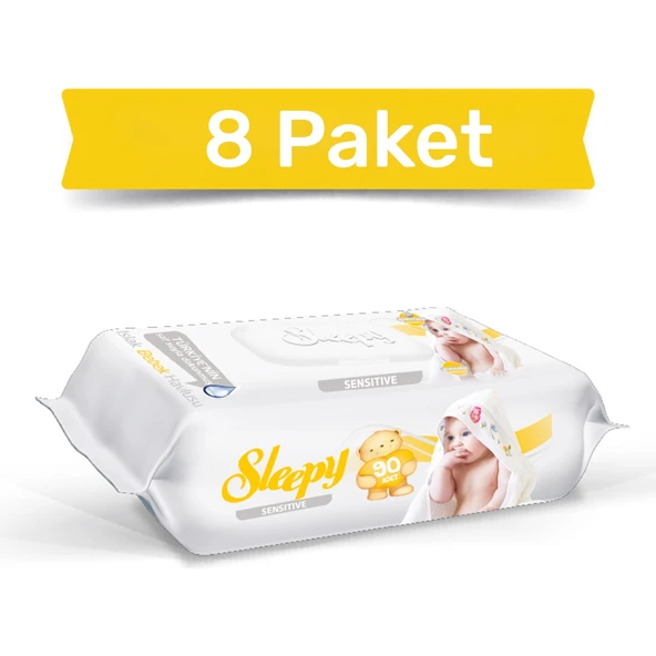 Sleepy Sensitive Islak Havlu 8X90 Lı 720 Yaprak ürün görseli 1