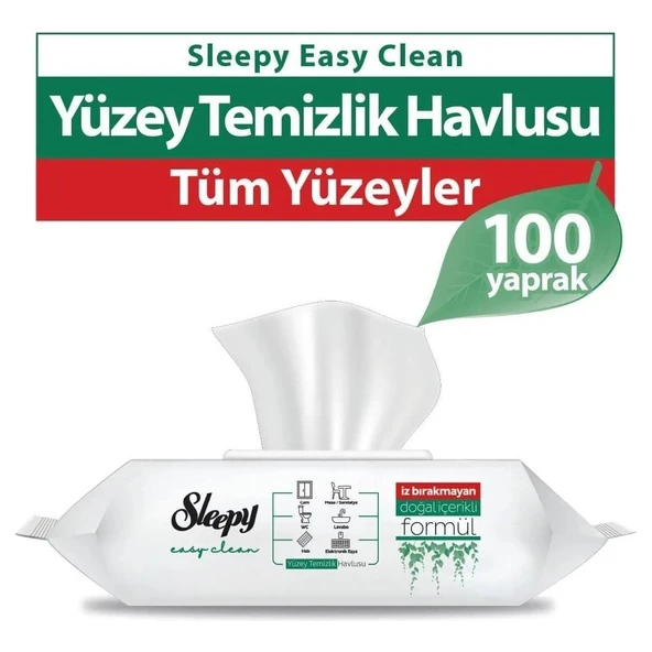 Sleepy Easy Clean Yüzey Temizlik Havlusu 100 Yaprak ürün görseli 1