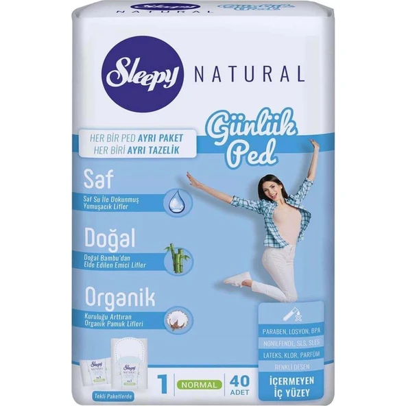 Sleepy Günlük Ped Normal 40'Lı ürün görseli 1