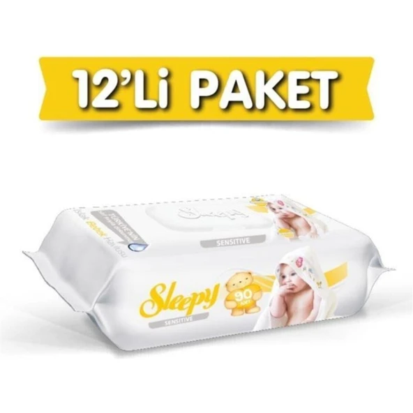 Sleepy Sensitive Islak Havlu 12x90'lı 1080 Yaprak ürün görseli 1