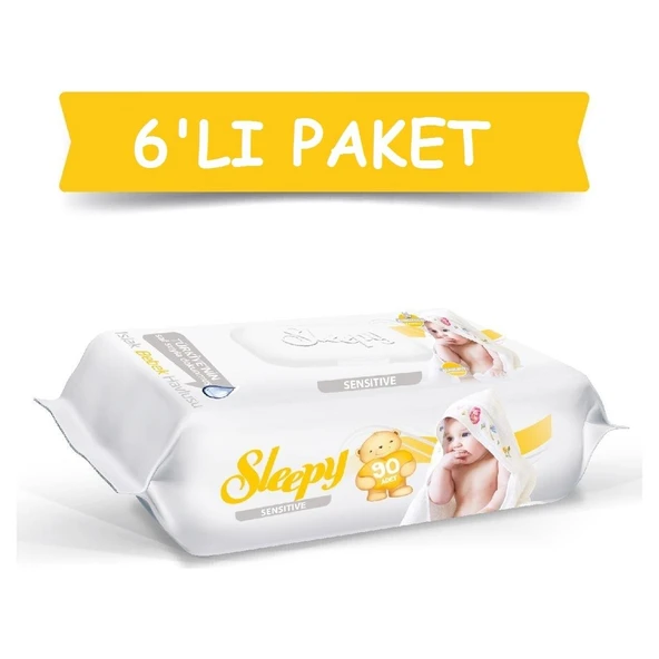 Sleepy Sensitive Islak Havlu 90'lı x 6 ürün görseli 1