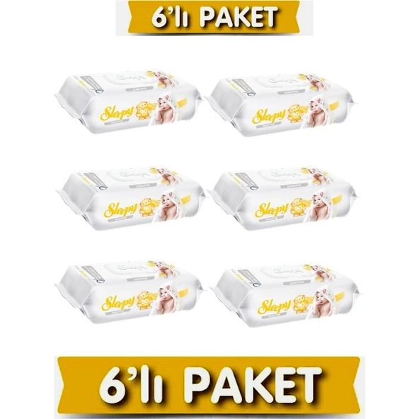 Sleepy Sensitive 90 Yaprak 6'lı Paket Islak Mendil & Havlu ürün görseli 1
