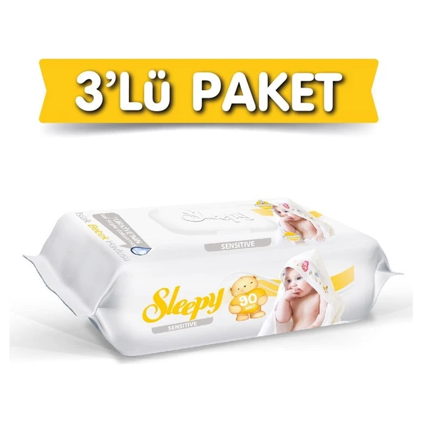 Sleepy Sensitive Islak Havlu 90'lı x 3 ürün görseli 1