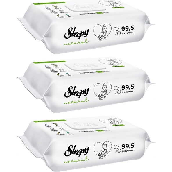 Sleepy Islak Havlu Mendil Natural Yenidoğan 90x3 (270 Yaprak) ürün görseli 1