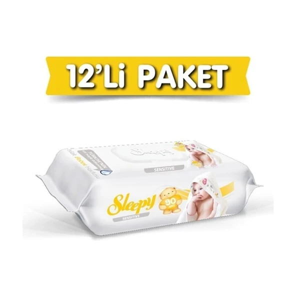 Sleepy Sensitive Islak Havlu 12x90'lı 1080 Yaprak ürün görseli 1