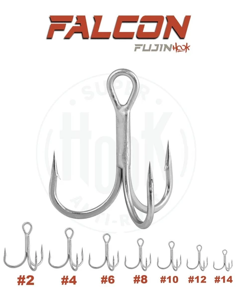 Fujin Falcon Süper Anti-Rust Üçlü Kanca ürün görseli 1