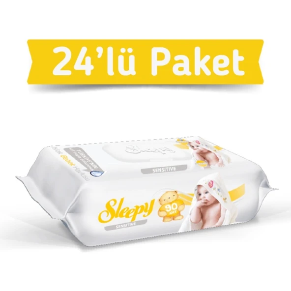 Sleepy Sensitive Islak Havlu Mendil 90'lı 24 Adet 2160 Yaprak ürün görseli 1