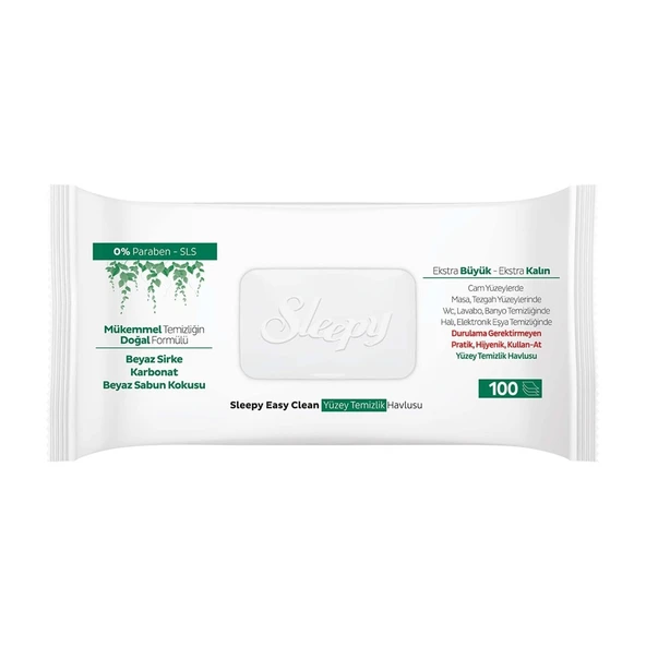 Sleepy Easy Clean Yüzey Temizlik Havlusu 100'LU ürün görseli 1