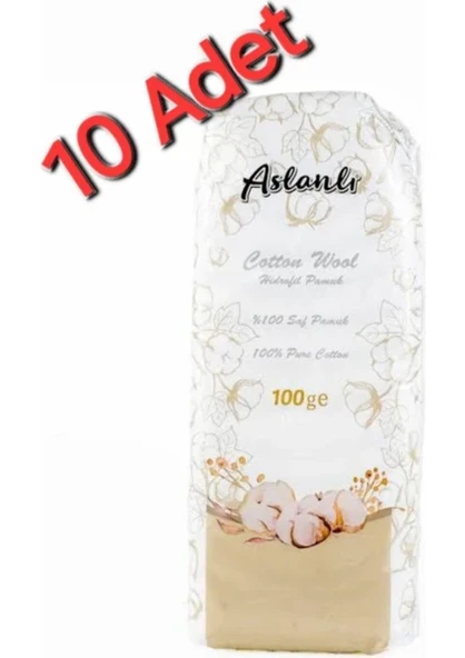 Aslanlı Pamuk 100 gr 10 Adet Saf Pamuk 10 Adet ürün görseli 1