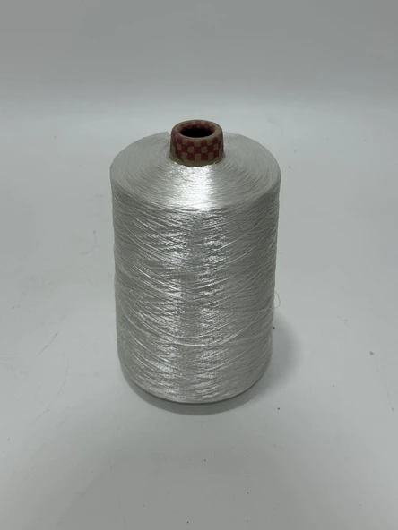 Beyaz Renk Polyester İplik 19 Rulo - Resim 2