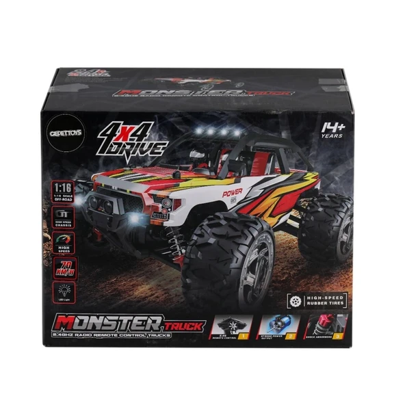 Nessiworld 866-1612 1:16 Kumandalı 70 km/h Monster Truck 4x4 ürün görseli 1