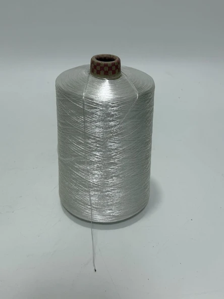 Beyaz Renk Polyester İplik 19 Rulo - Resim 5